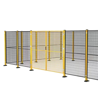 Hsj Aluminum Profile Robot Safety Fence Perimeter Guarding Wire Mesh Partition Industrial Machine Guarding for Robotic Workstation