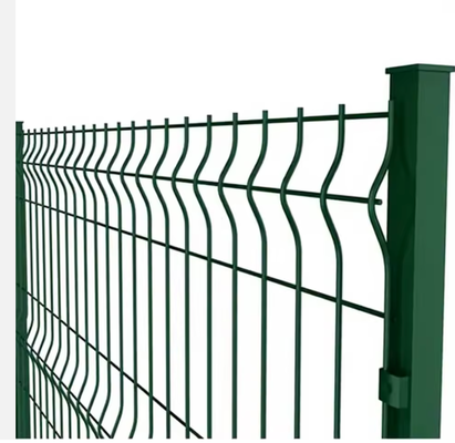 Hsj Premium 3D Panel Fence with V Shaped Curves Heavy Duty Powder Coated Triangle Bending Fence for Yard and Security