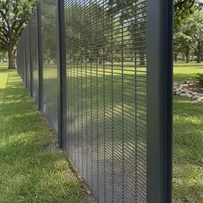 358 Anti Climb Fence Provides Perimeter Security for Prisons Airports and Municipal Facilities with Easy Installation Features