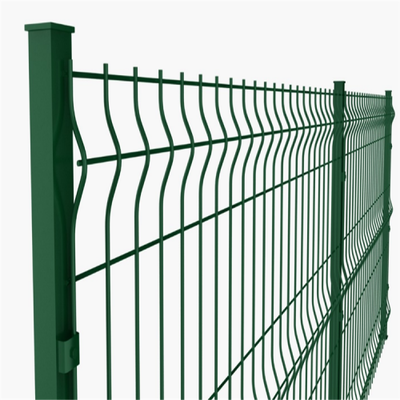 Hsj Factory Wholesale 3D Curved Wire Mesh Fence Custom Color Size Garden Security Fence