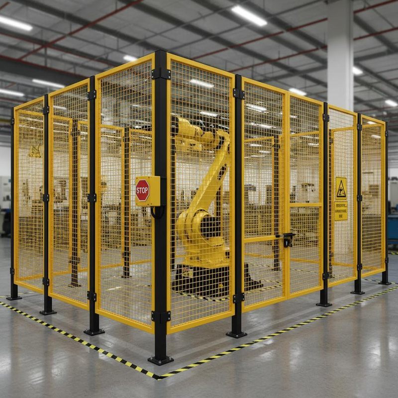 Industrial Protective Barrier System Robot Safety Fence Ensuring ...