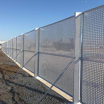 Perforated Steel Plate Warehouse Fence Metal Punching Screen