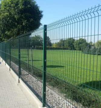 Hsj Factory Wholesale 3D Curved Wire Mesh Fence Custom Color Size Garden Security Fence